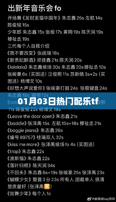 热门配乐tf,引领潮流旋律