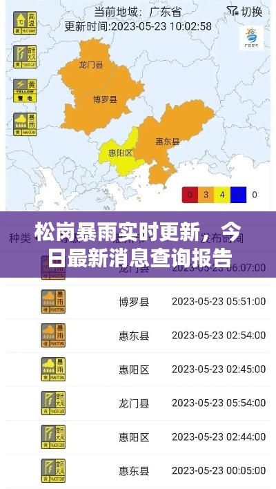 松岗暴雨实时更新,今日最新消息查询报告